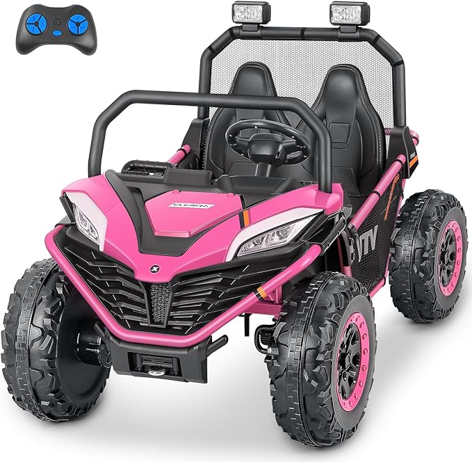 24V 2 Seater Ride on Car for Kids,10AH 4WD Powered Ride on Toy for Big Kids