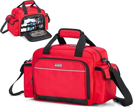 Home Health Nurse Bag Empty, Portable Medical Supplies Shoulder Bag for Hospice