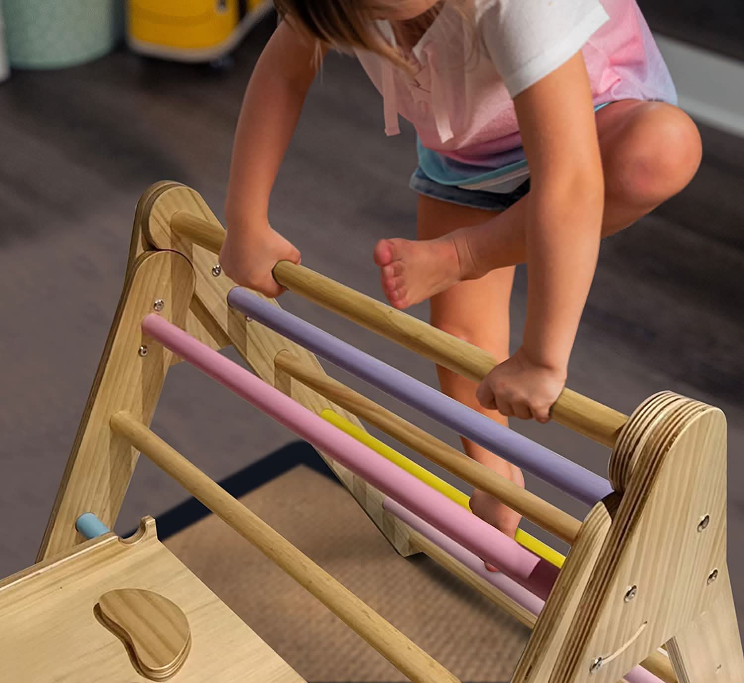 Hazel | Pikler Triangle, Slide & Rocker Set