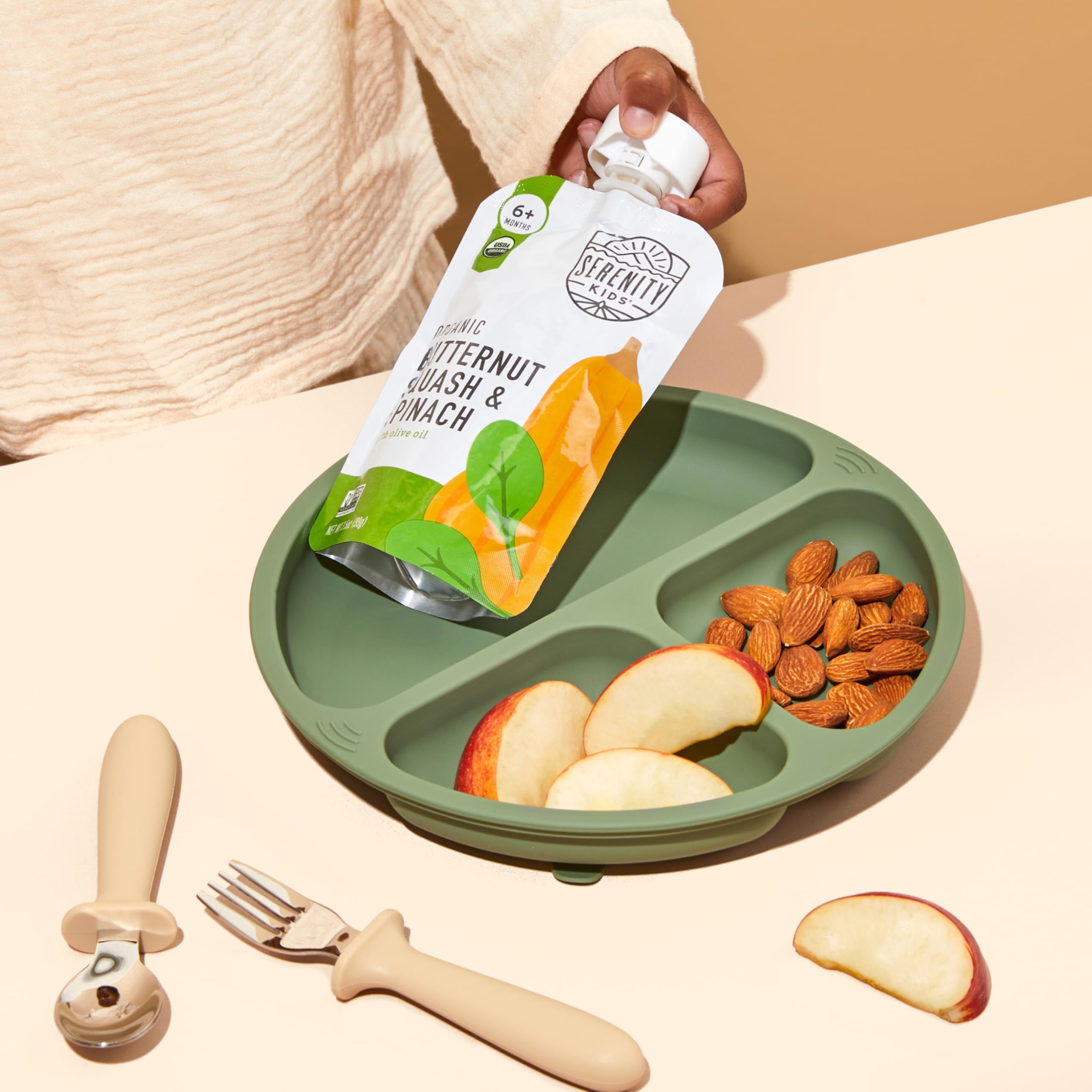 6+ Months Meats + Veggies Mixed Baby Food Puree Pouch Variety Pack 18 Count- No Sugary Fruits or Added Sugar - 3.5 Oz BPA & Allergen Free Pouch- Baby Puree Variety Pack - Pouches - Bison