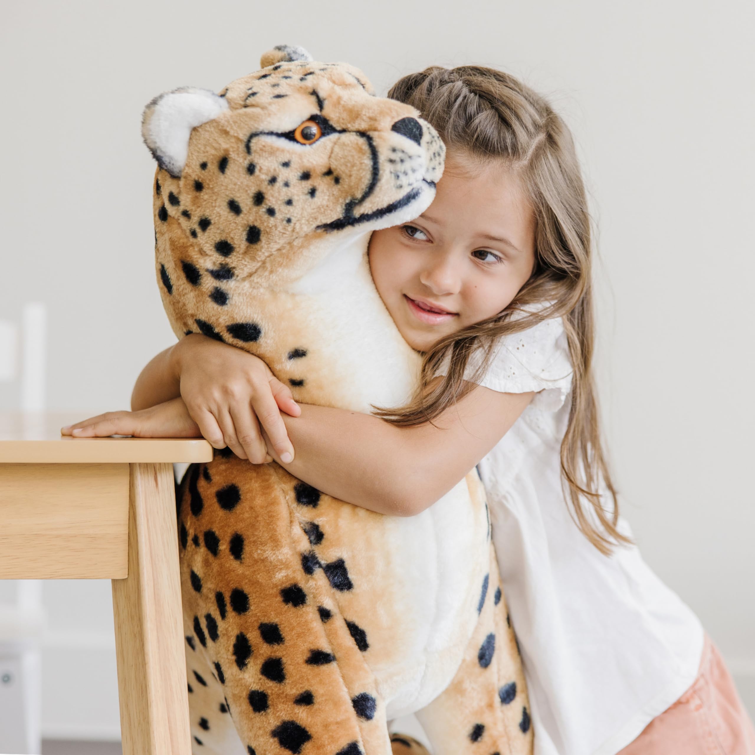 Giant Cheetah - Lifelike Stuffed Animal (Stands Nearly 3 Feet Tall)