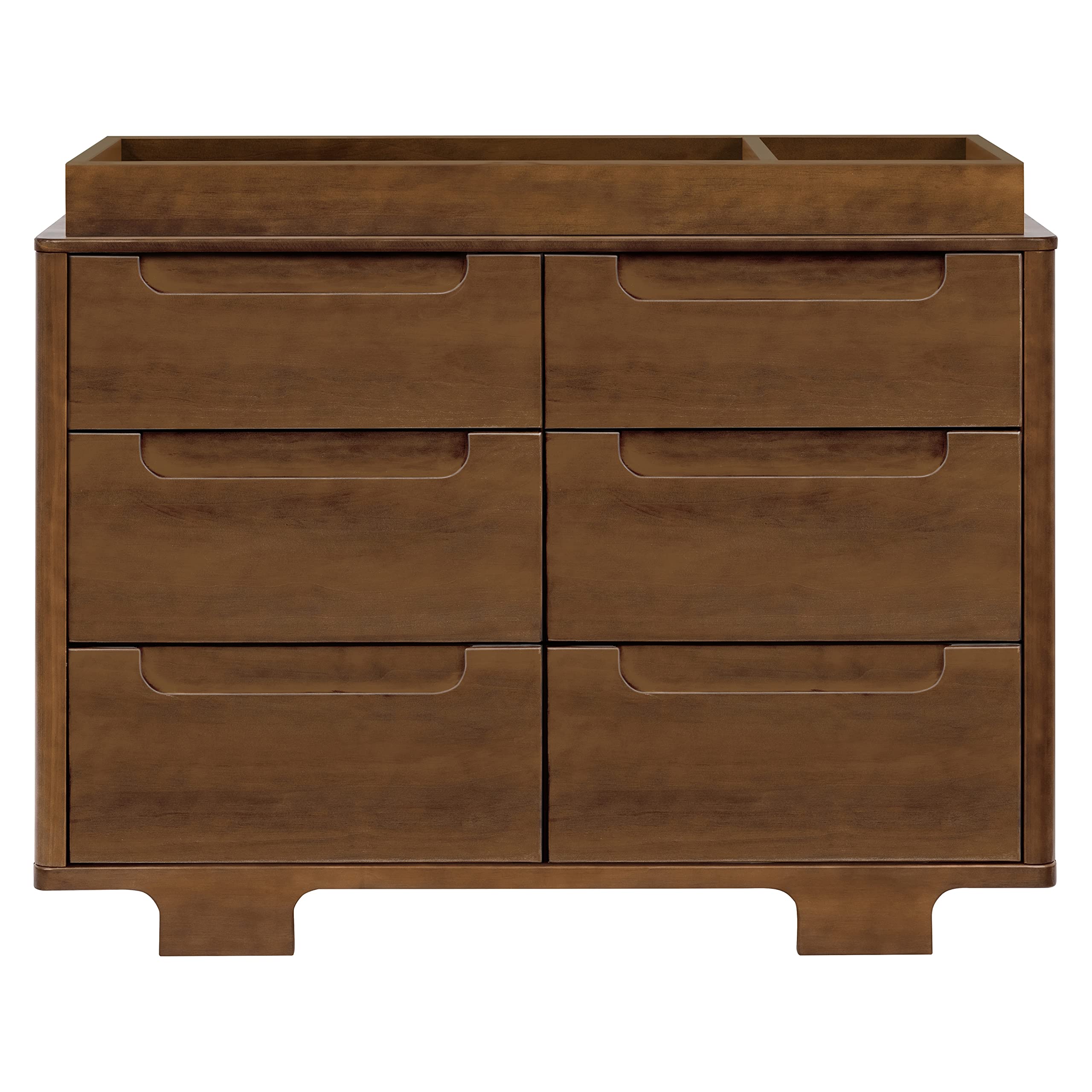 Yuzu 6-Drawer Dresser in Natural Walnut, Greenguard Gold Certified