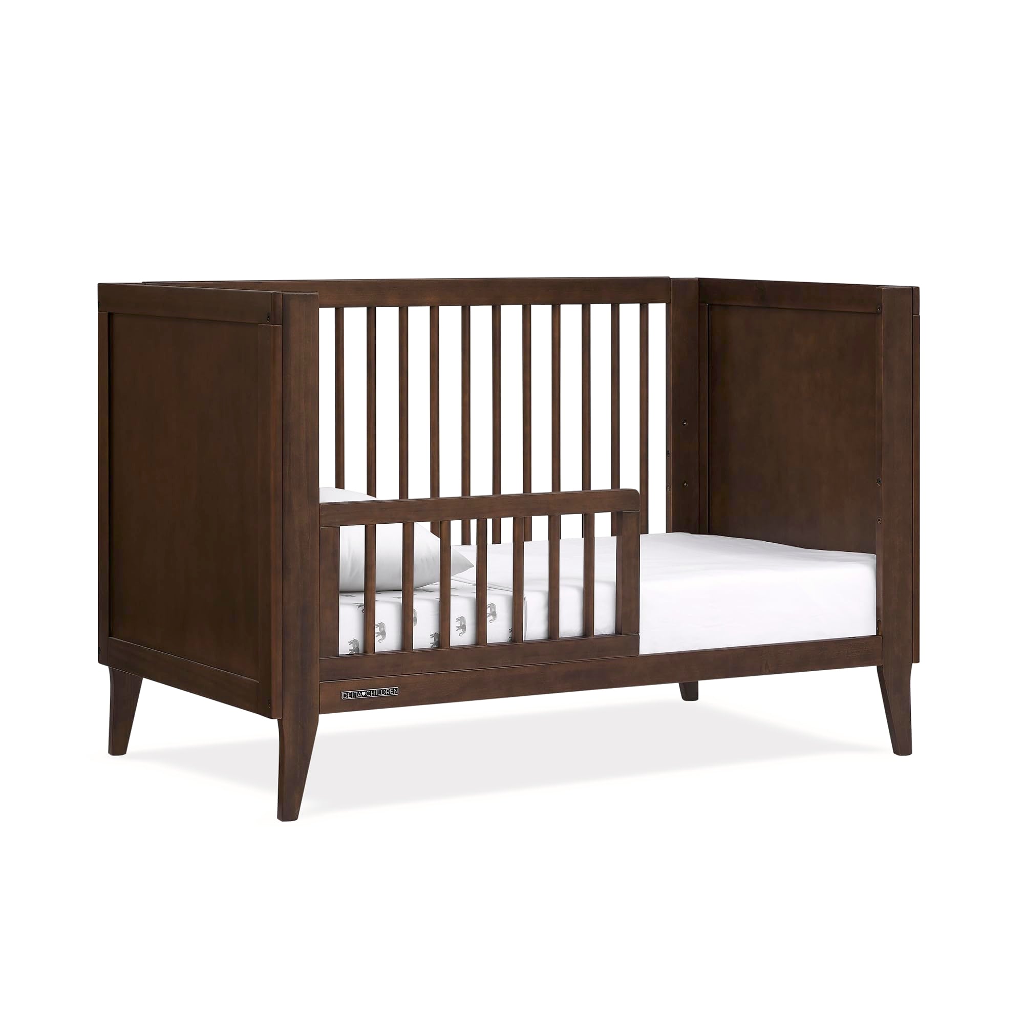 Children Ollie 4-in-1 Convertible Crib - Greenguard Gold Certified, Walnut Espresso