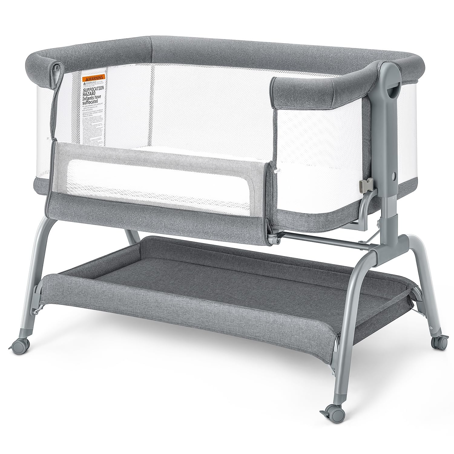 Baby Bassinet, 3 in 1 Bassinet Bedside Sleeper with Washable Soft Mattress and Sheet
