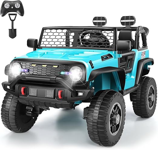 24V Ride on Truck for Kids 4-8 with Remote Control, Kids 2 Seater Electric Car