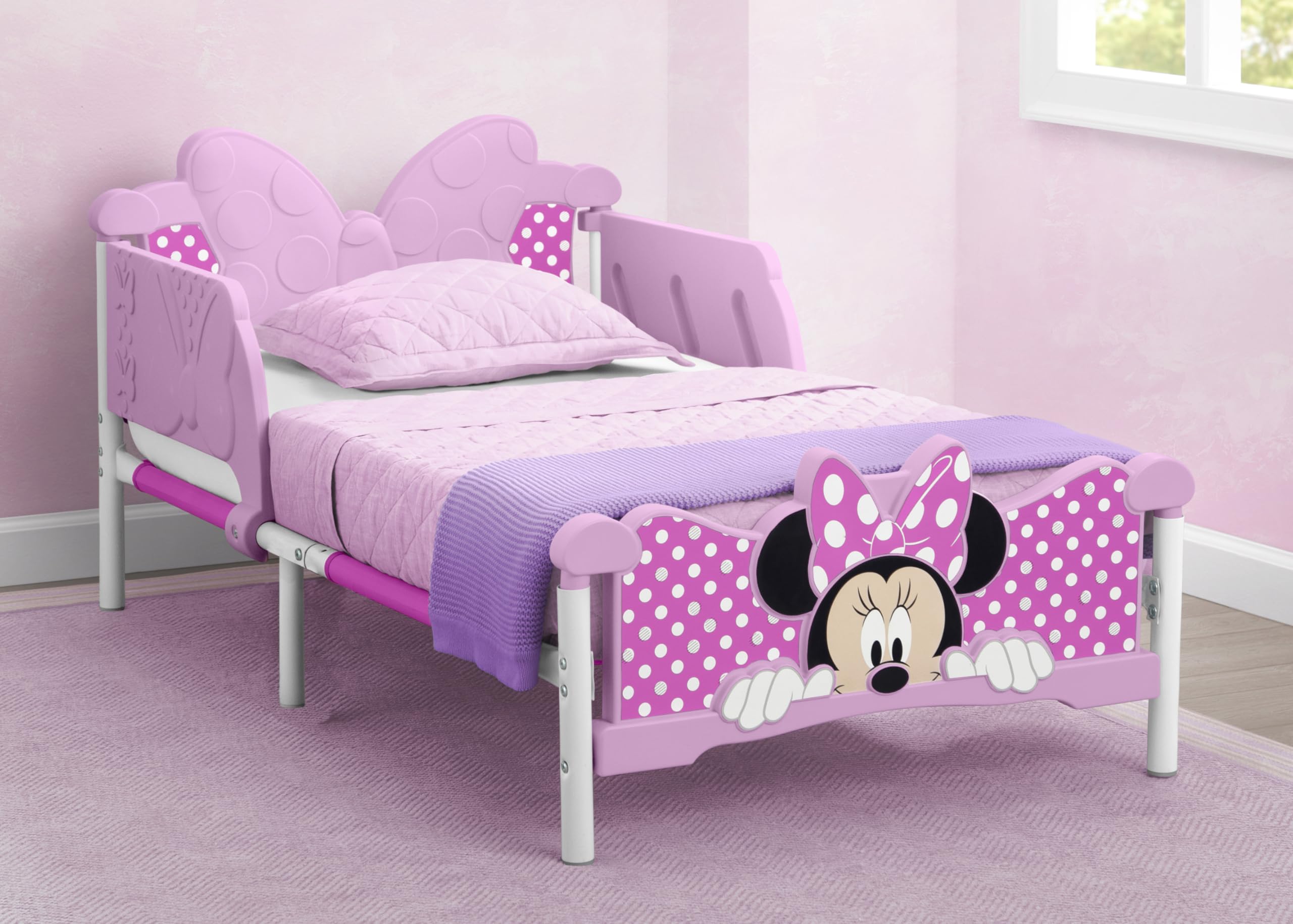 Minnie Mouse 3D Toddler Bed, Pink