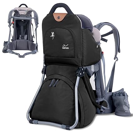 Baby Backpack Carrier, Comfort Toddler Carrier Hiking Backpack with Canopy