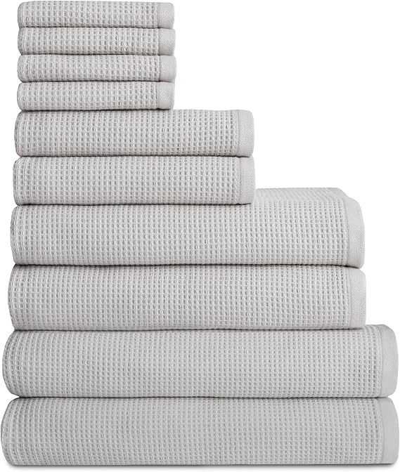 Complete Waffle Bath Bundle - 60% Cotton 40% Viscose from
