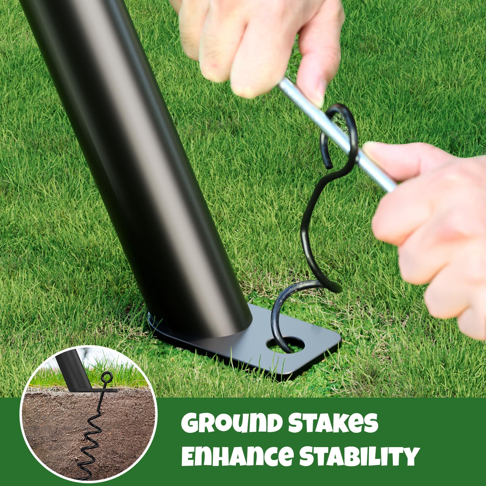 Heavy Duty A-Frame Swing Set with 40 Inch Saucer Swing