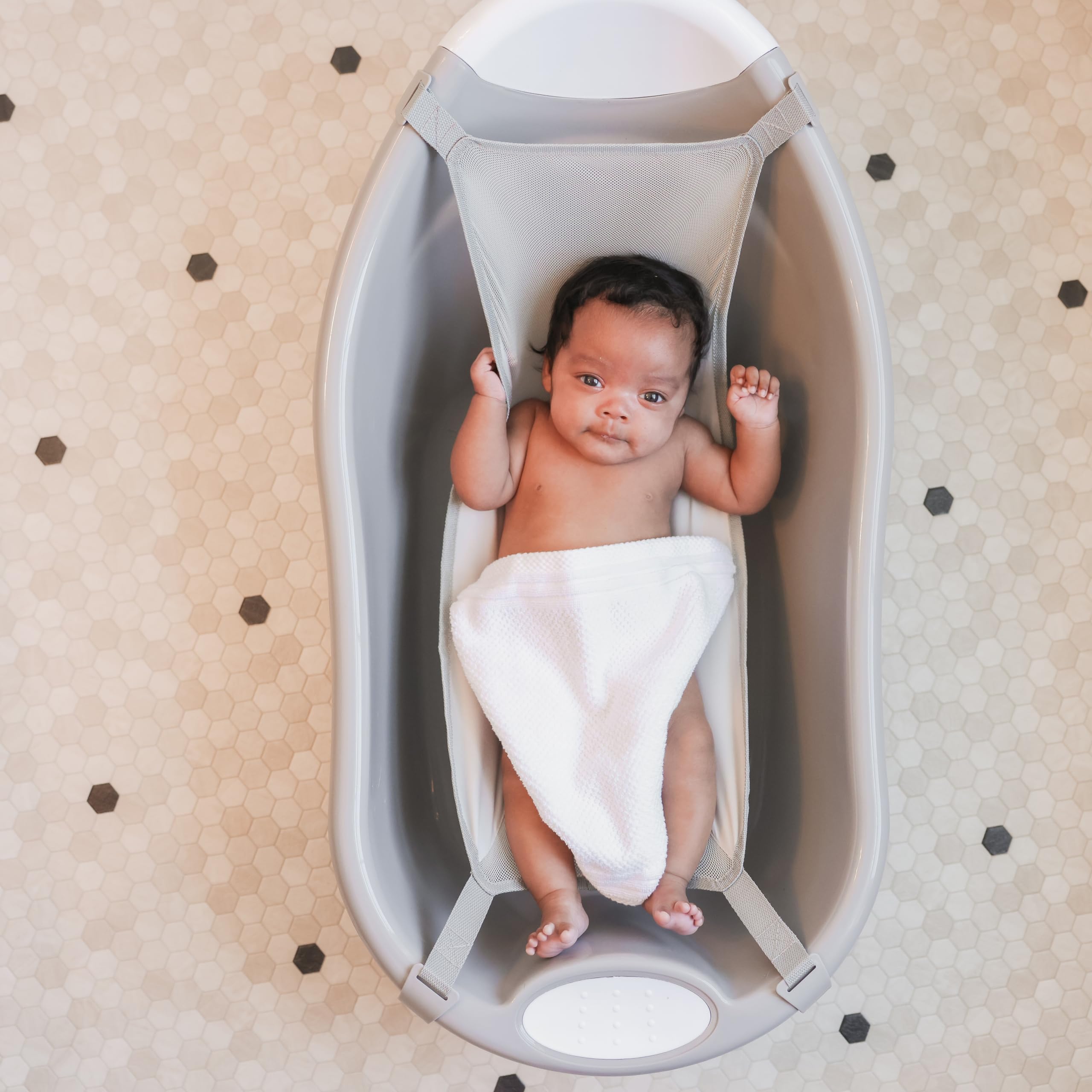 Basics Infant Bath Tub, Includes Air Mesh Sling, Adjustable As Your