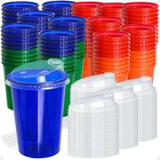 12 Oz Kids Sippy Cups, 200 Count Spill Proof Reusable Cup