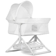 2-in-1 Convertible Insta Fold Bassinet and Cradle in White
