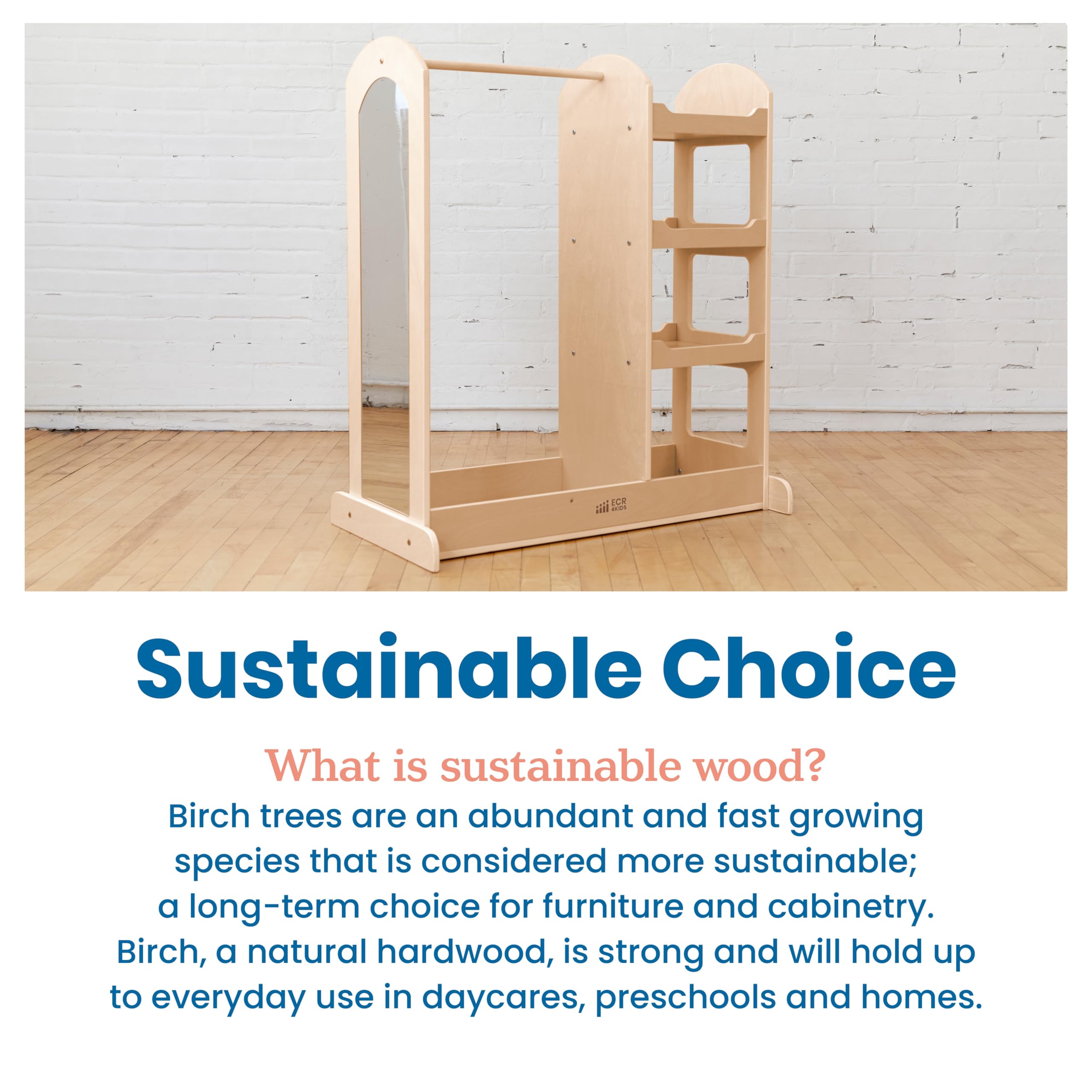 Dress-Up Center with Mirror and Storage