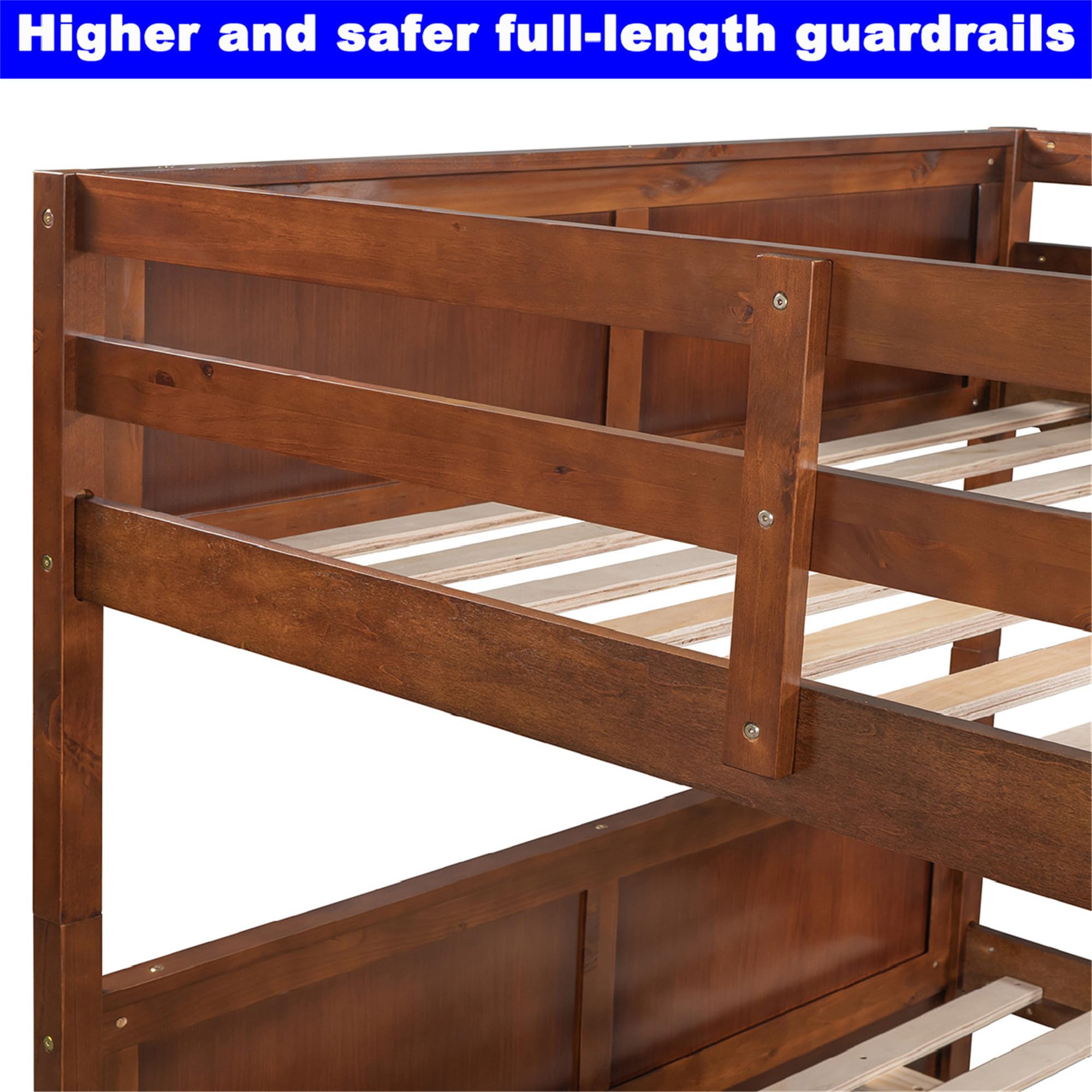 Full Over Full Bunk Bed with Trundle