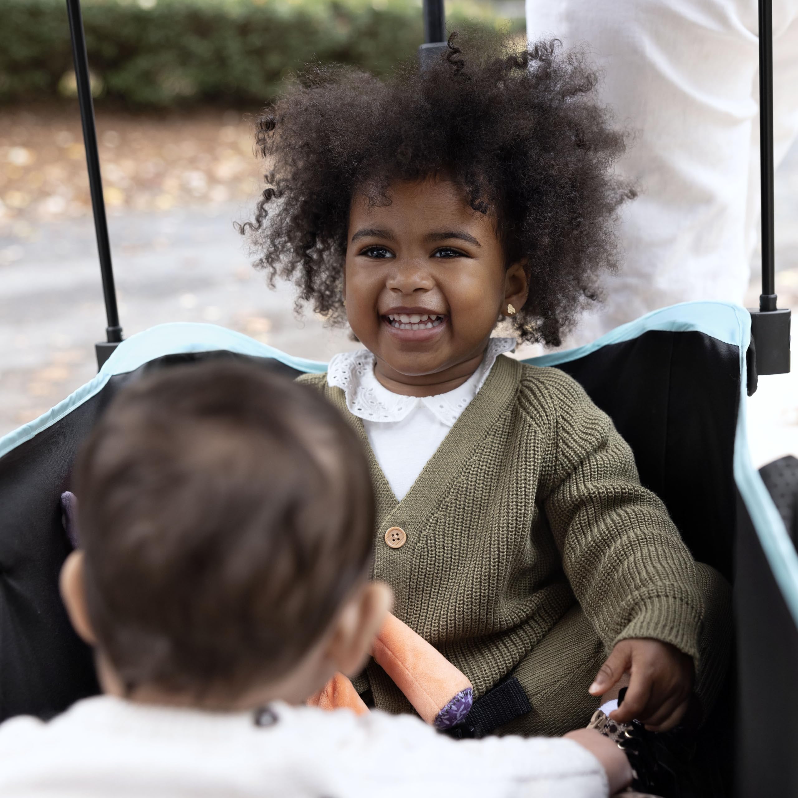 Ingenuity Pop 'N Ride Lightweight Stroller Wagon - Face-to-Face Seats for 2