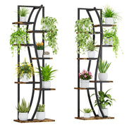 Plant Stand with Grow Light 2 Set - 62" Tall Corner Shelf