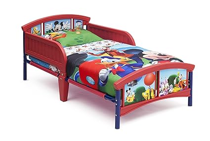 Children Plastic Toddler Bed, Disney Minnie Mouse