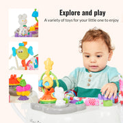 Dream On Me Zany 2-in-1 Activity and Center Bouncer in Elephant Print