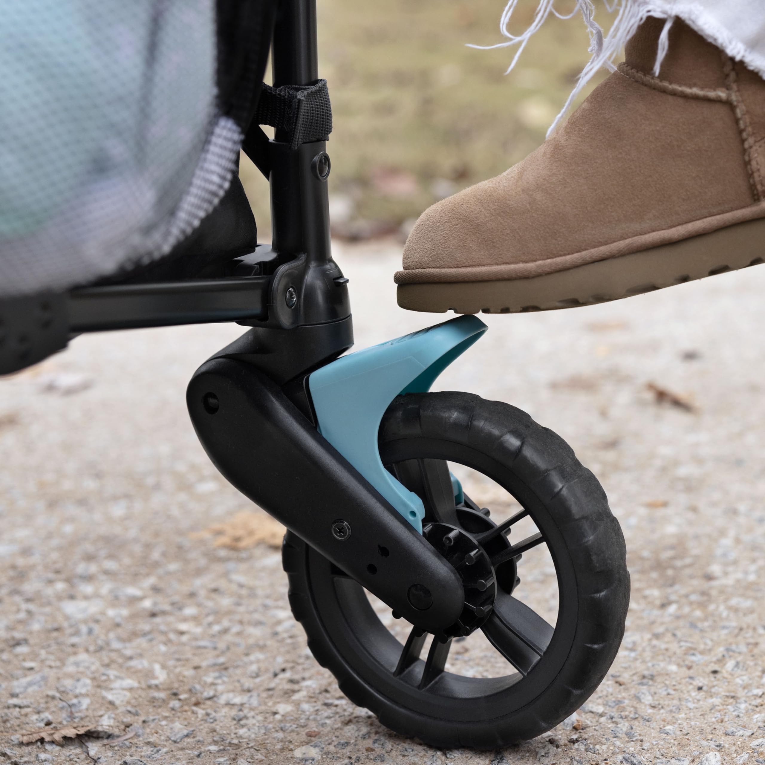 Ingenuity Pop 'N Ride Lightweight Stroller Wagon - Face-to-Face Seats for 2