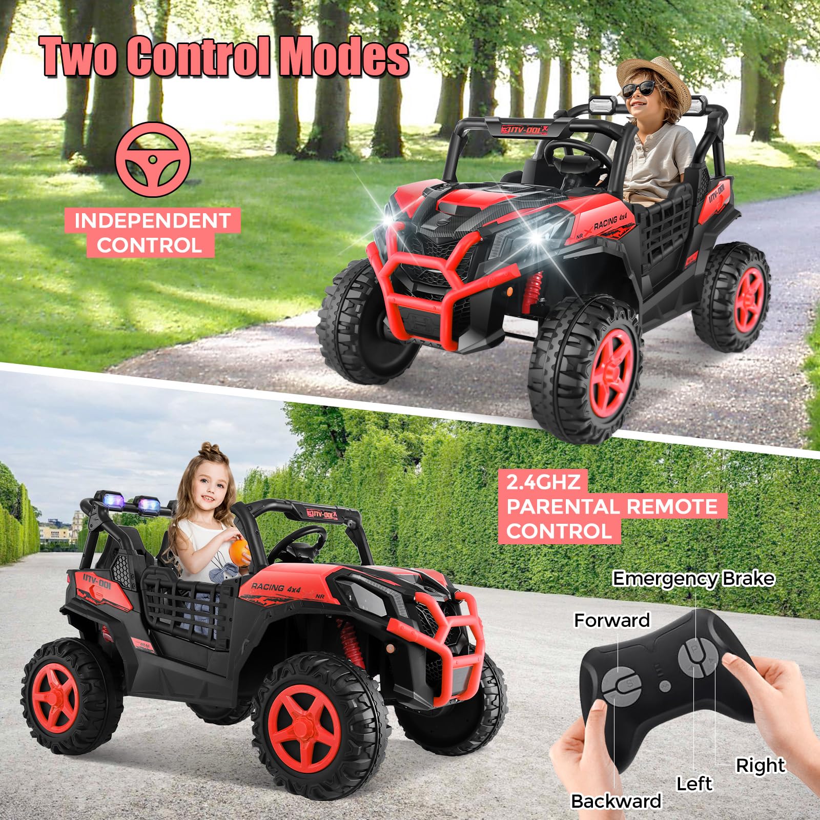 24V Kids Ride-On UTV with Remote Control