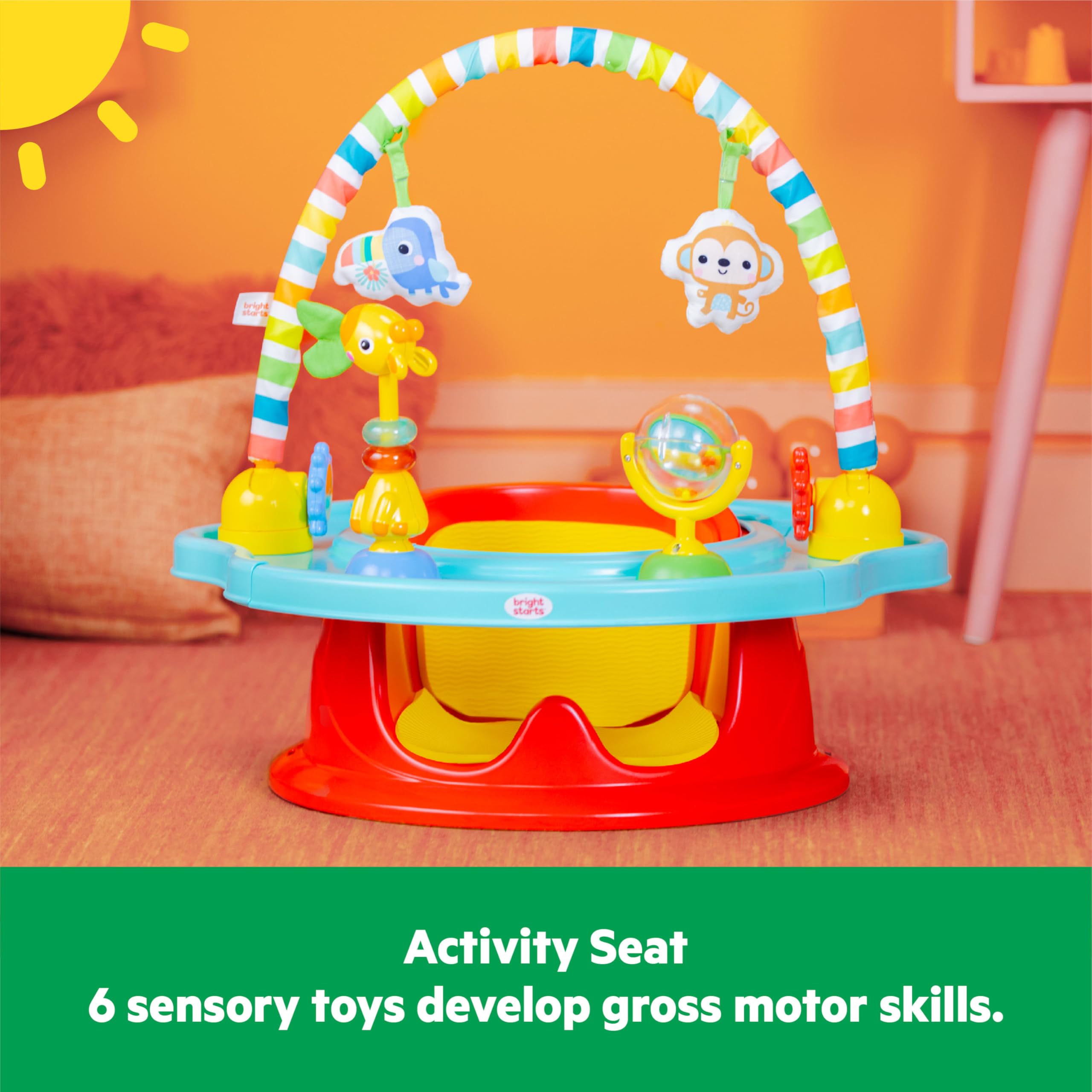 3-in-1 Baby Activity Seat with Toys and Booster