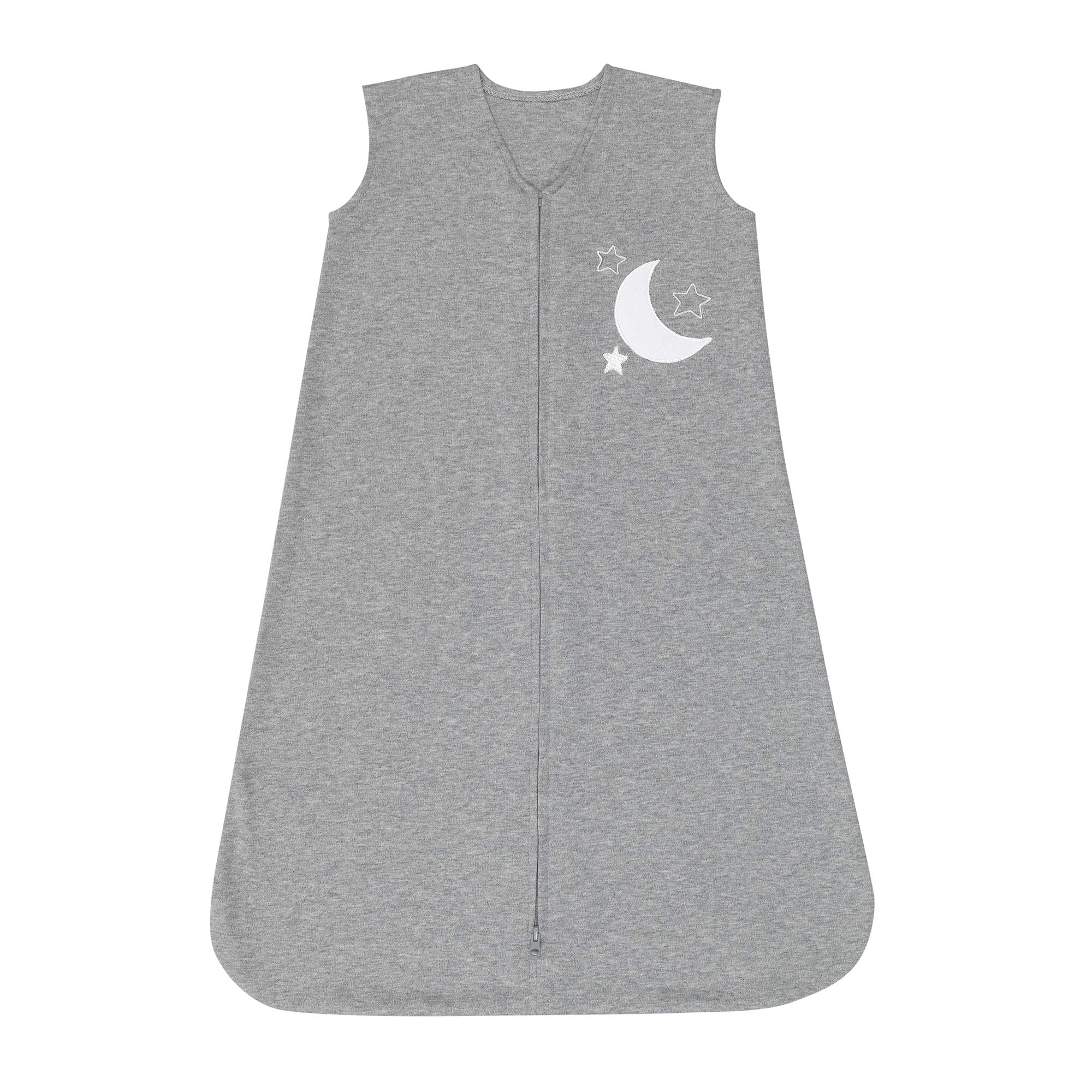 Luna White/Gray Celestial Owl 4-Piece Nursery Baby Crib Bedding Set