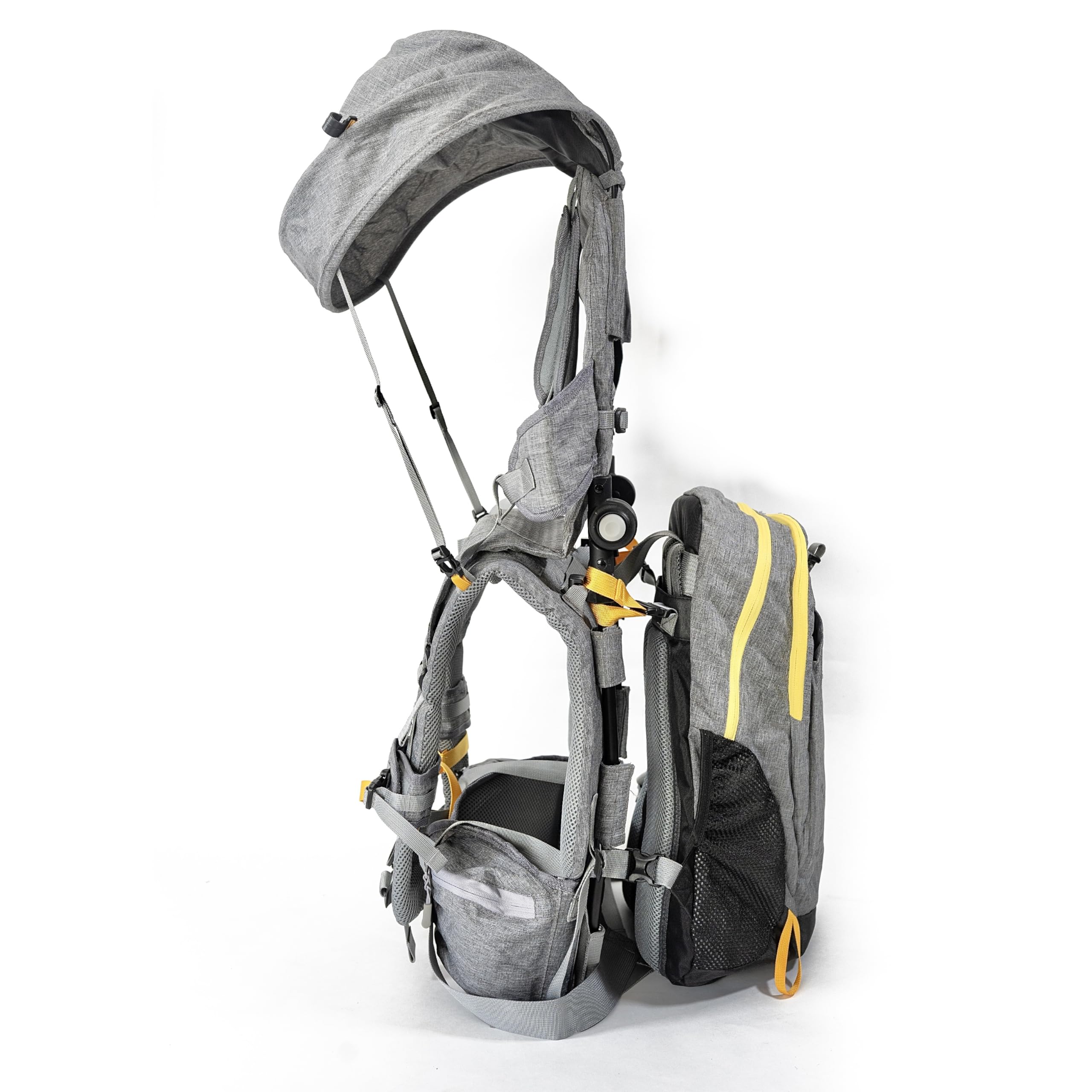 Shoulder Hiking Carrier for Child and Toddler with Sunshade and Detachable Backpack