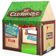Kids Play Tent Indoor: Clubhouse Tent for Kids with Roll-up Door and Windows