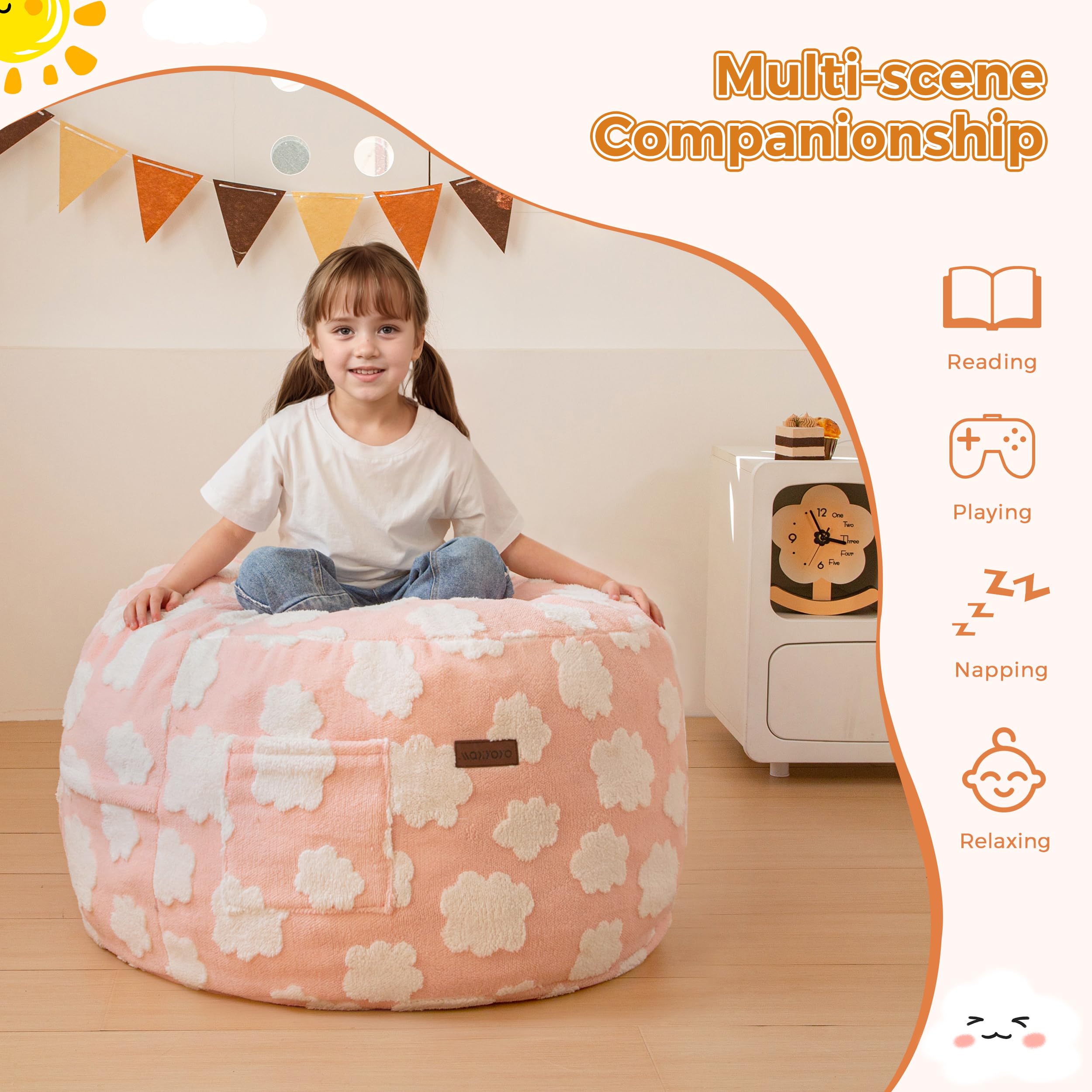 Convertible Bean Bag Chair Bed for Kids