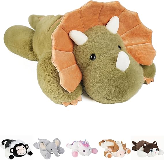 Weighted Stuffed Animals Elephant - 25" Big Stuffed Animal Toy Pillow for Kids & Adults
