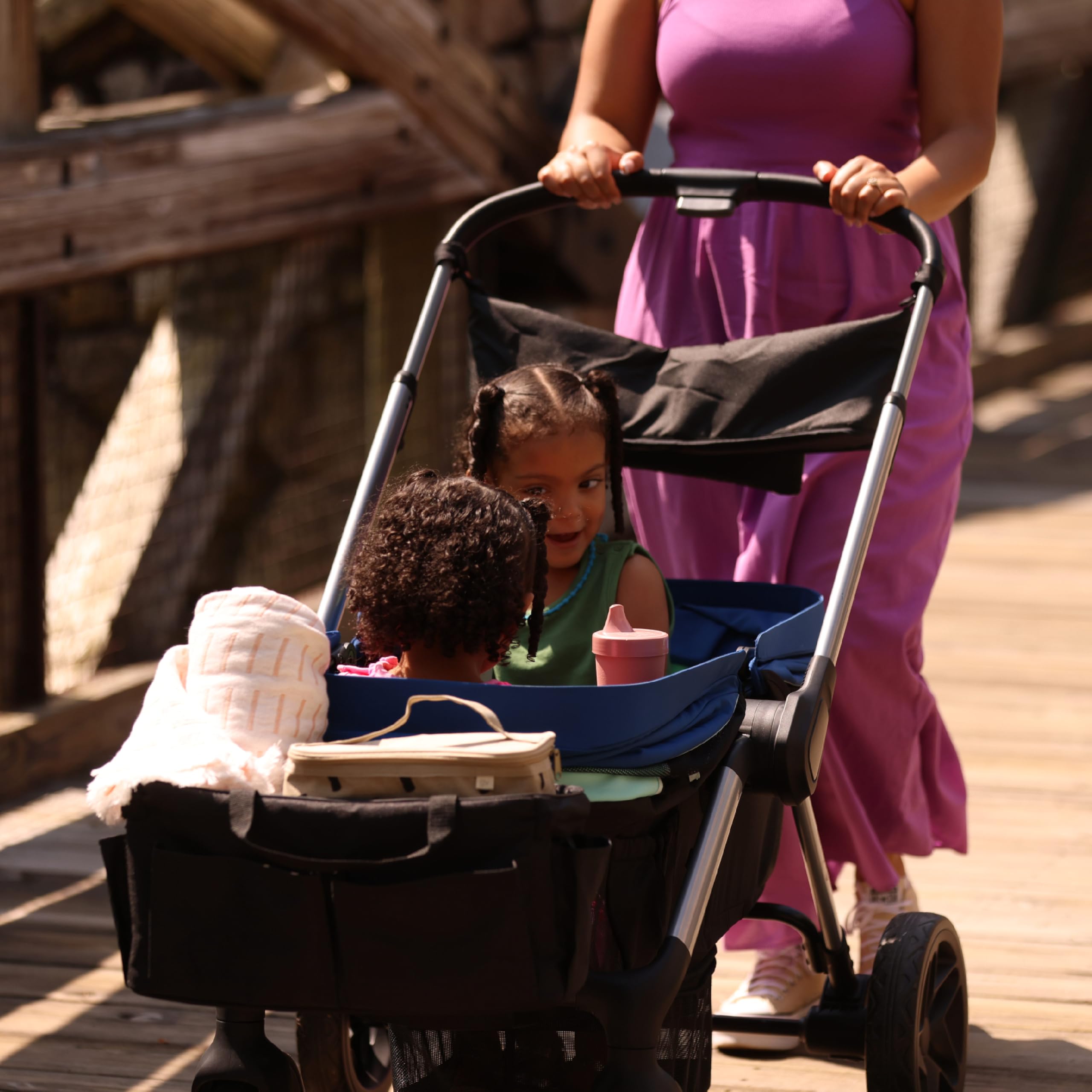 Summit Wagon Stroller for 2 Kids with Removable Tray in High Street