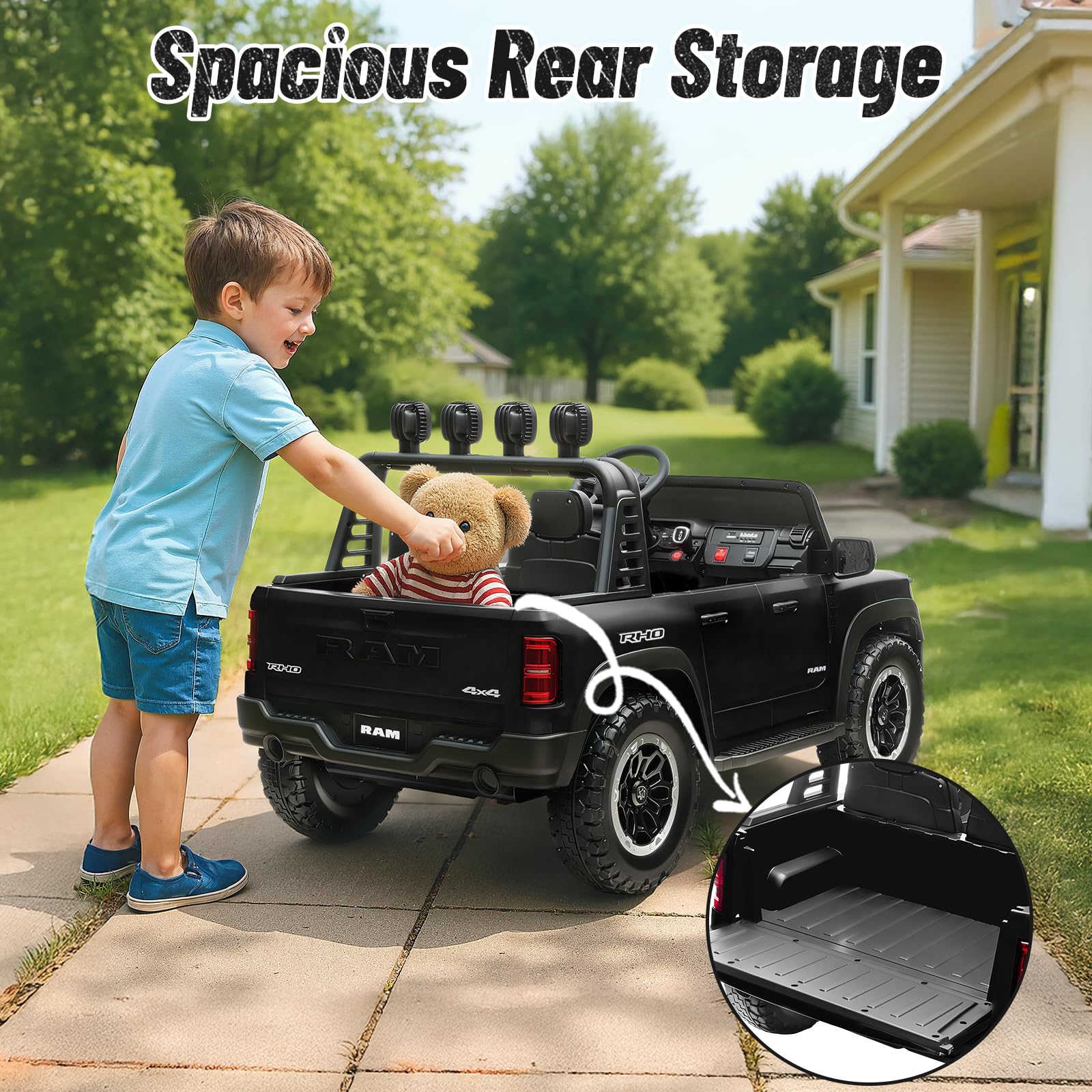 RAM 1500 RHO 24V Ride-On Truck for Kids