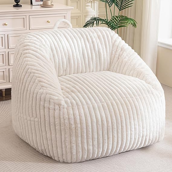 Giant Bean Bag Chair for Adults and Kids, Large Comfy Cozy Beanbag