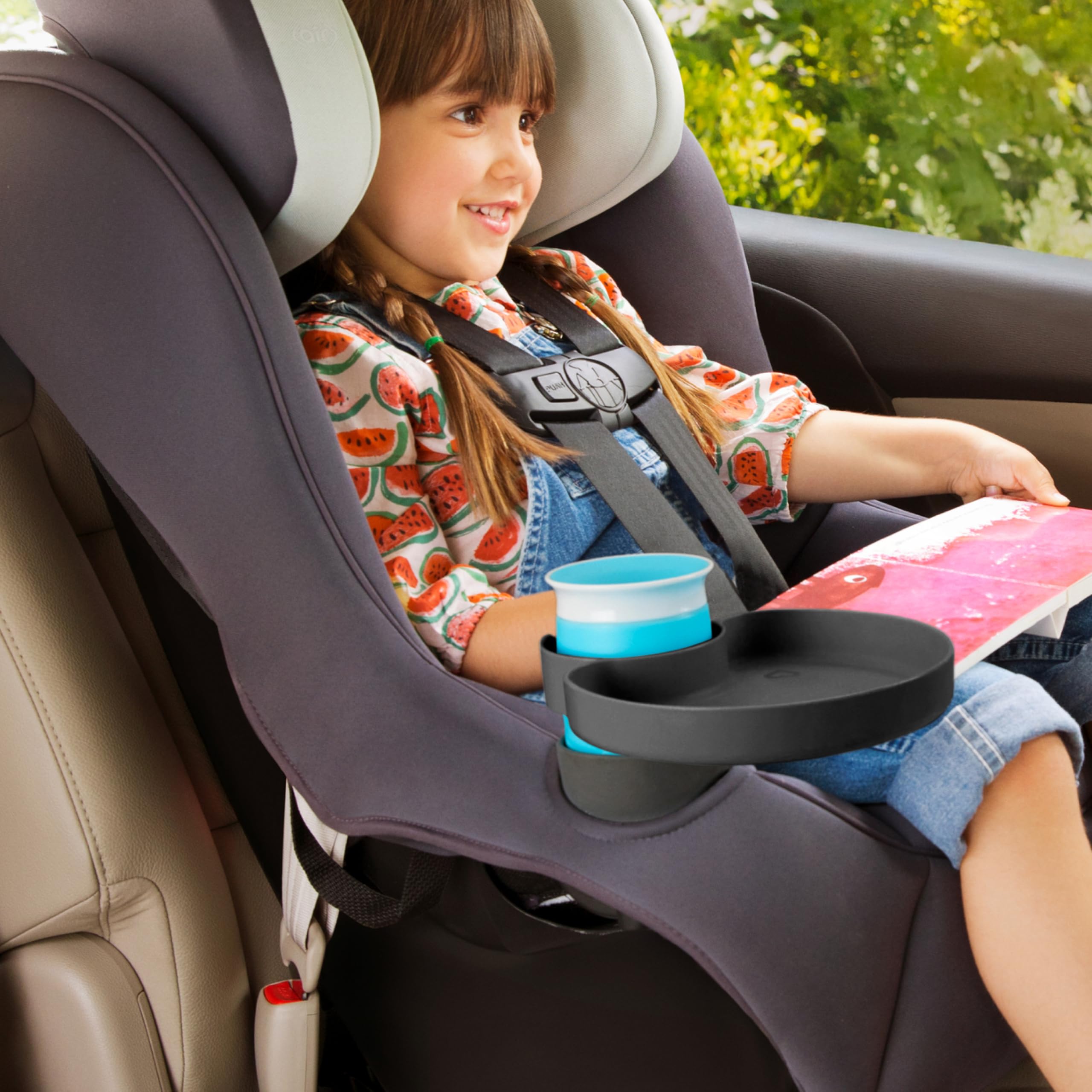 Carseat Tray - Toddler Travel & Road Trip Accessory for Mess-Free Snacking