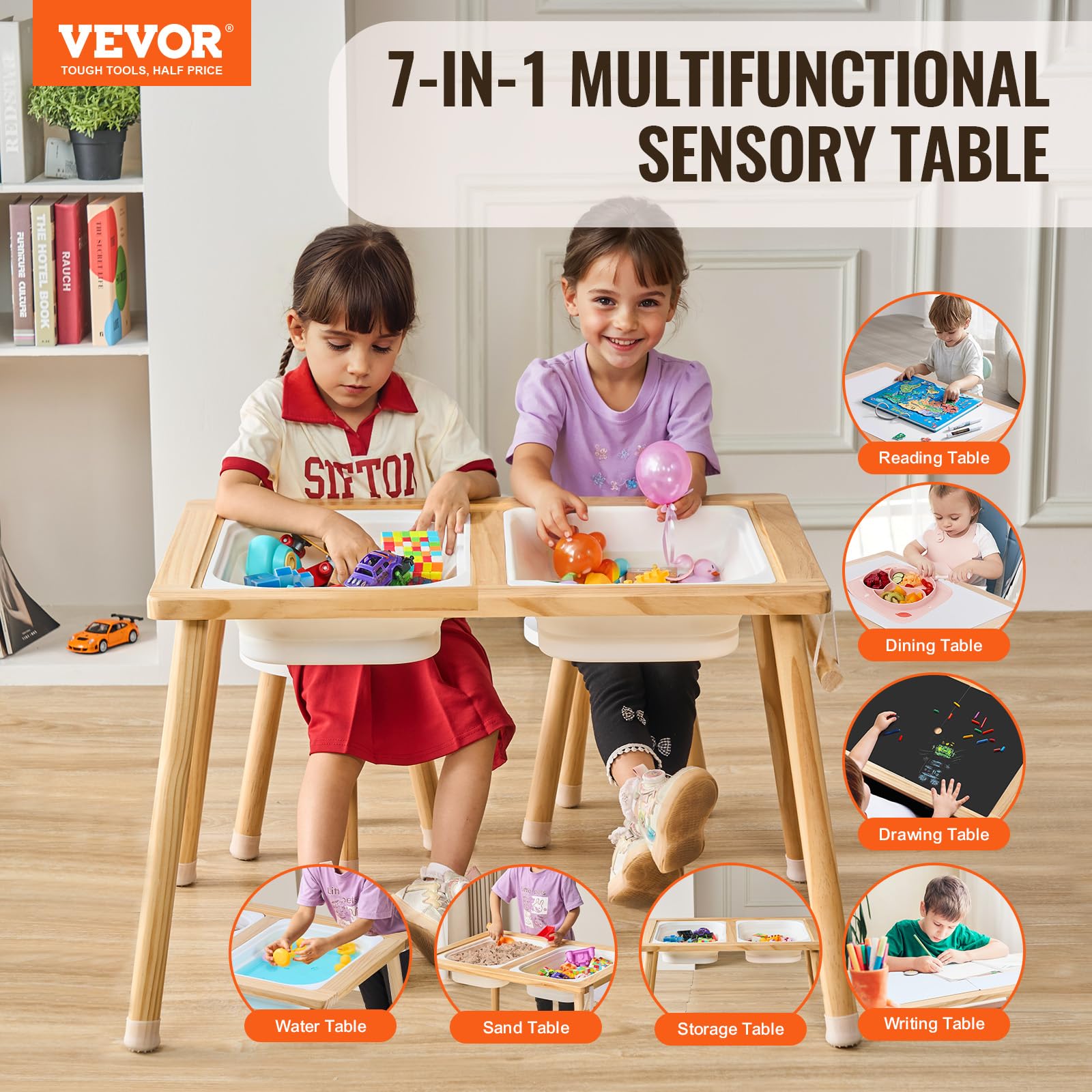Sensory Table and Chairs Set for Toddlers