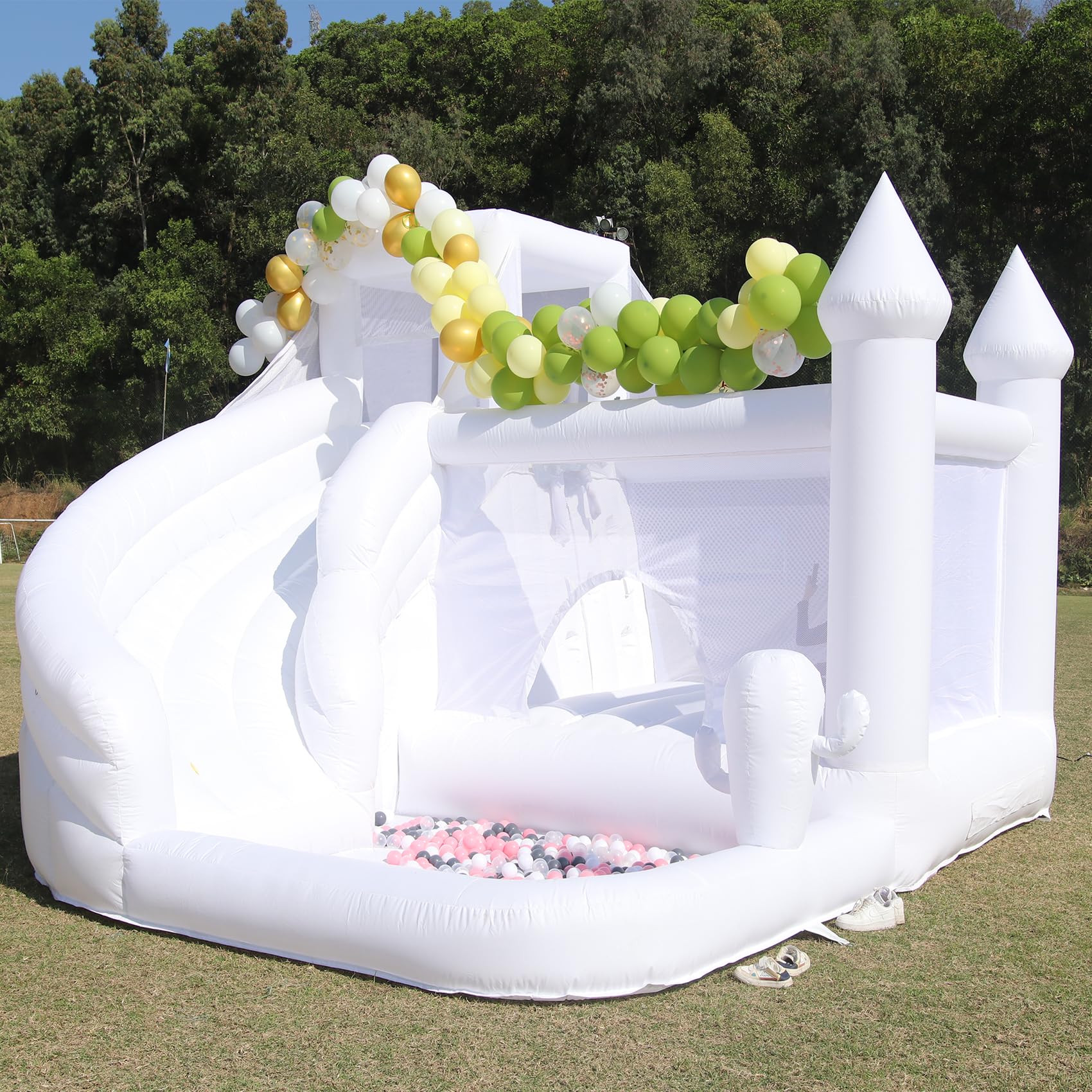 Commercial Inflatable Bounce House with Slide and Ball Pit