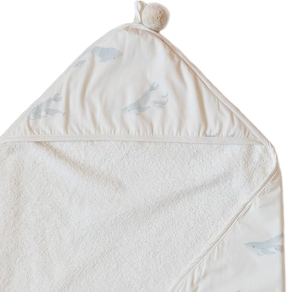 Towel, Life Aquatic | Absorbent French Terry & Soft Brushed 100% Cotton | 30” x 30”