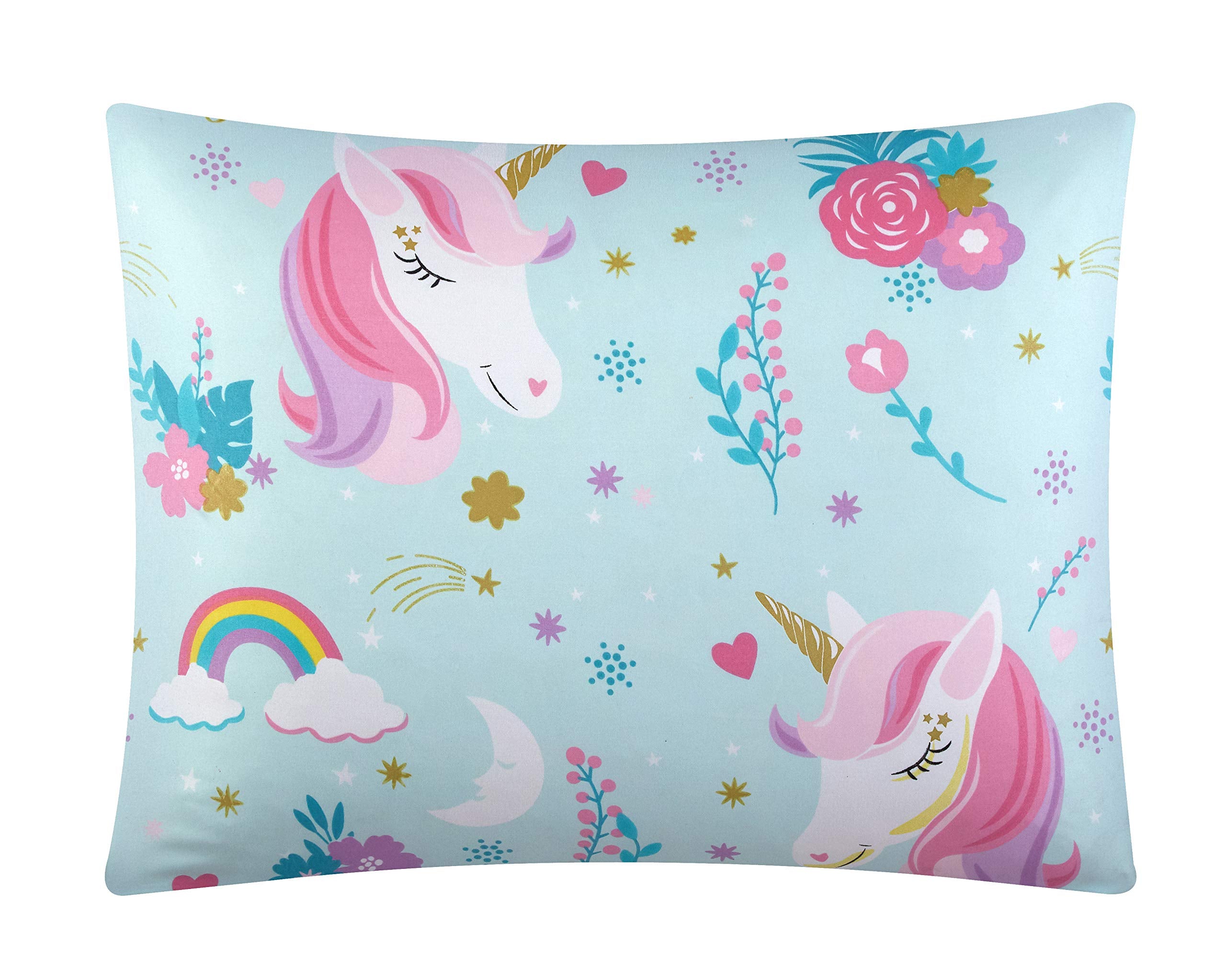 Kids Kids and Toddler Ultra-Soft Sleepy Unicorn and Rainbow Easy-Wash