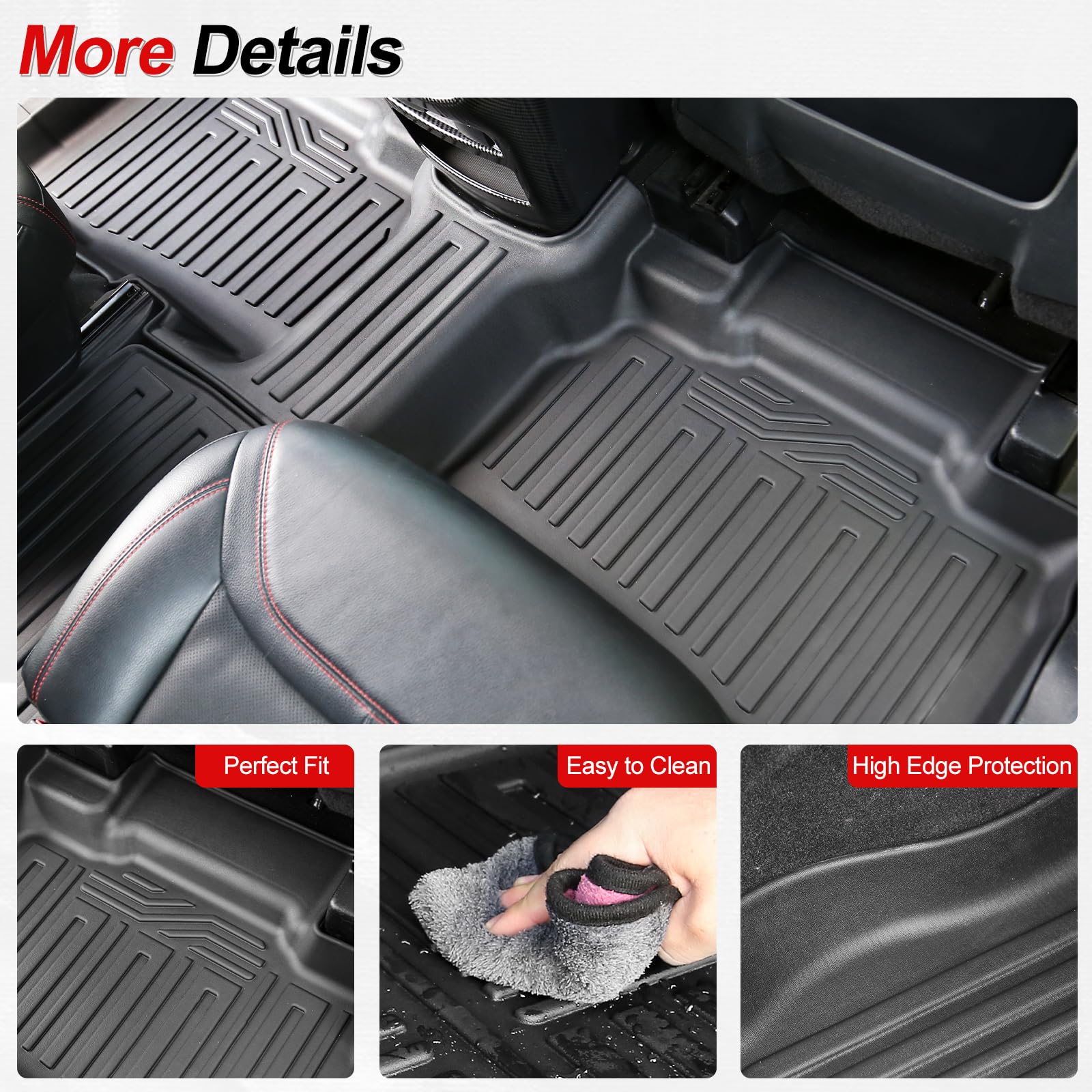 Ford Explorer Floor Mats Set with Cargo Liner and Backrest Mat