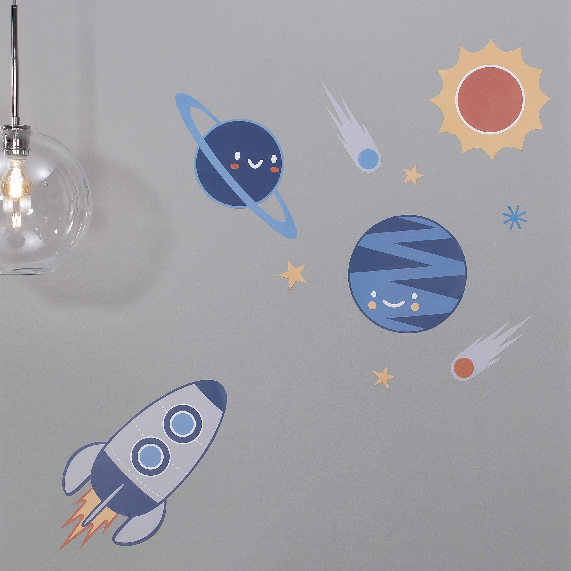 Space Galaxy 4-Piece Crib Bedding Set