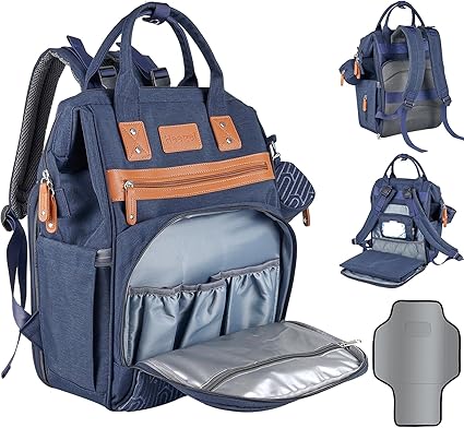 Baby Diaper Bag Backpack with Changing Station, best baby registry