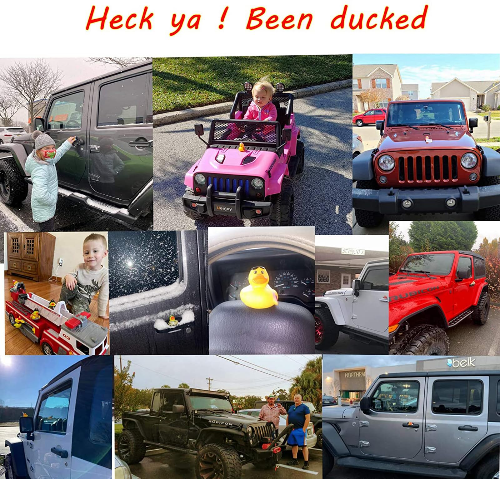 50 Pack Rubber Duck for Jeeps Ducking - 2.3 Inch Bulk Floater Duck