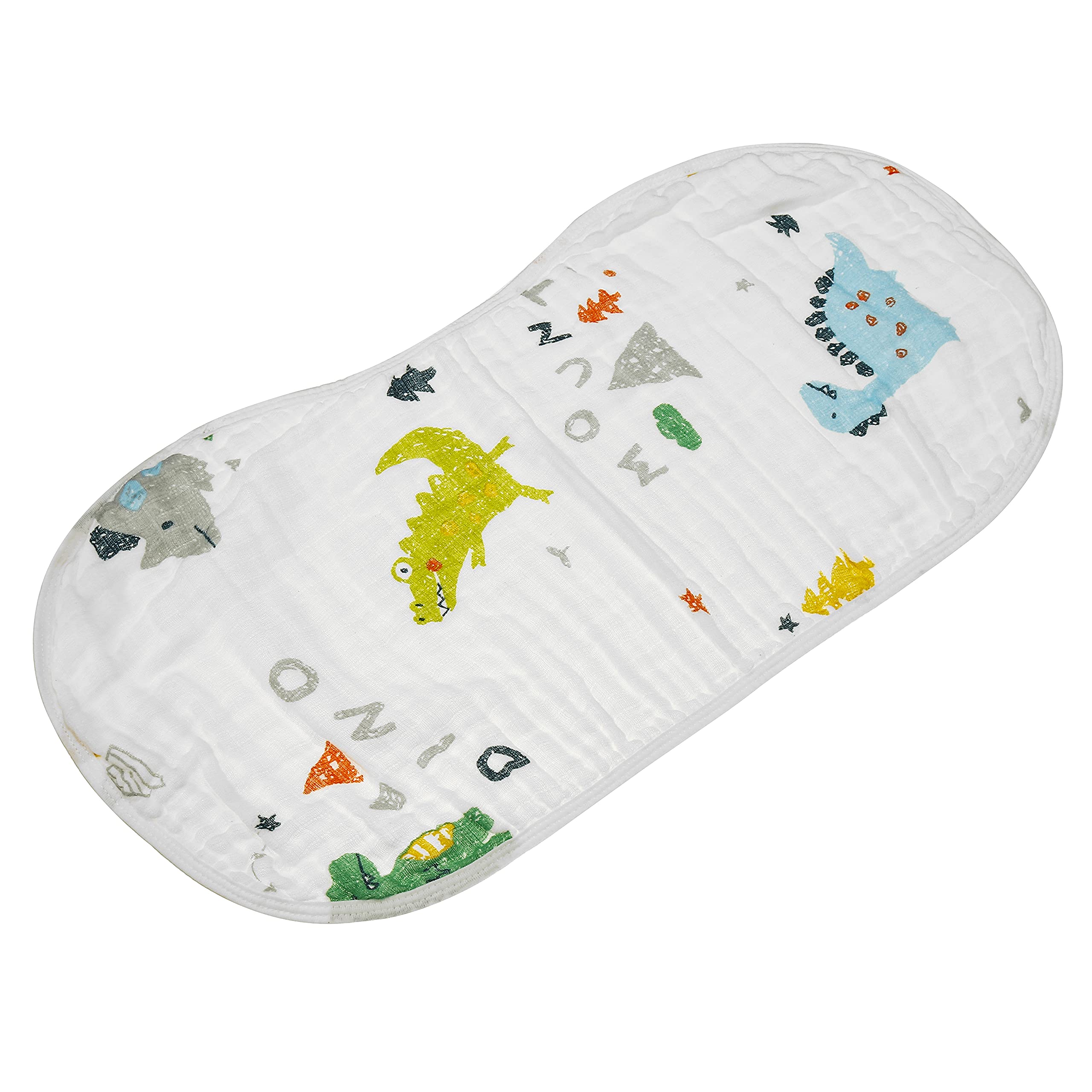 Muslin Burp Cloths Baby Burping Bibs 100% Organic Cotton 5-Pack Large