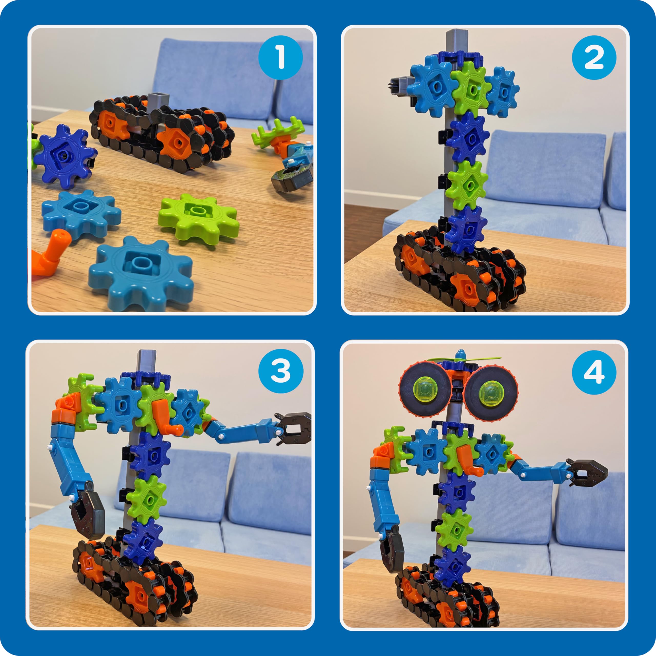 Gears! Gears! Gears! Robots in Motion Building Set - 116 Pieces, Ages 5+