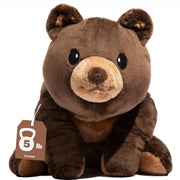 5 lb Unscented Weighted Brown Teddy Bear Plush Toy