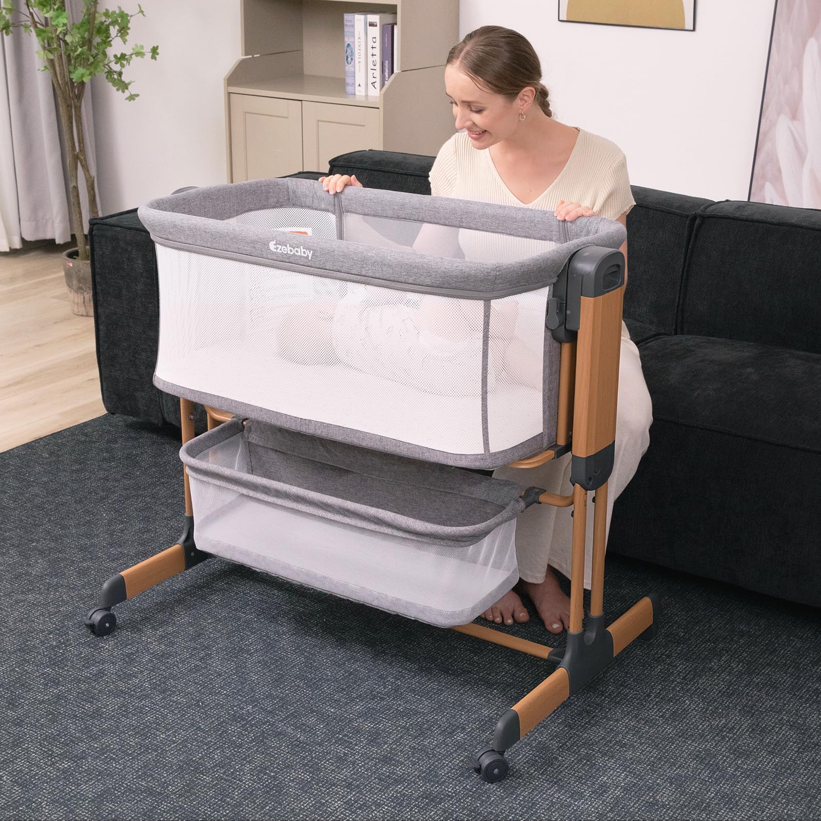 3-in-1 Baby Bassinet with Rocking Feature