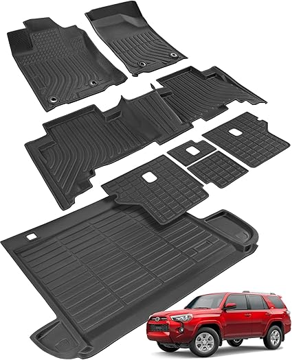 Floor Mats for Toyota 4Runner 2013-2024 (5 Seats Only) with Cargo