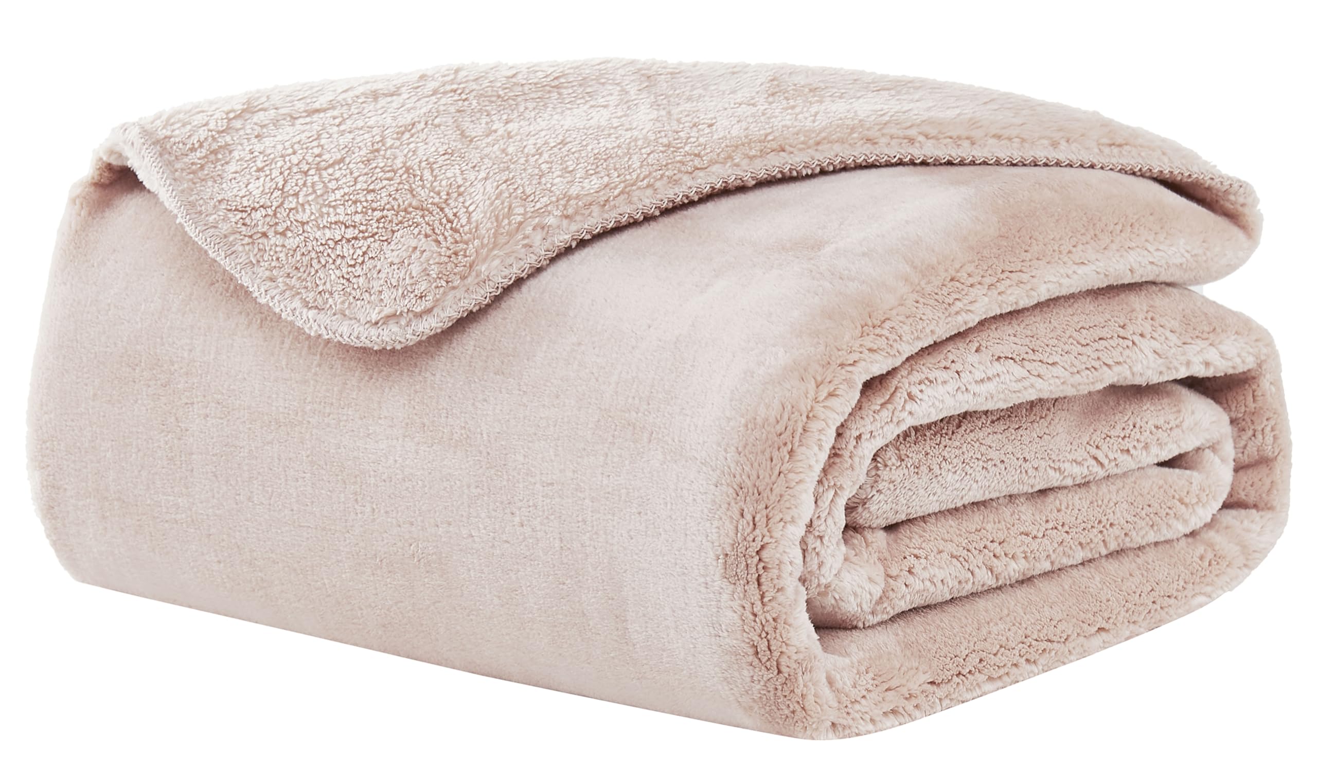 Whitecap Plush Throw Blanket Fleece Lightweight Soft Throw for Couch or Bed Luxury