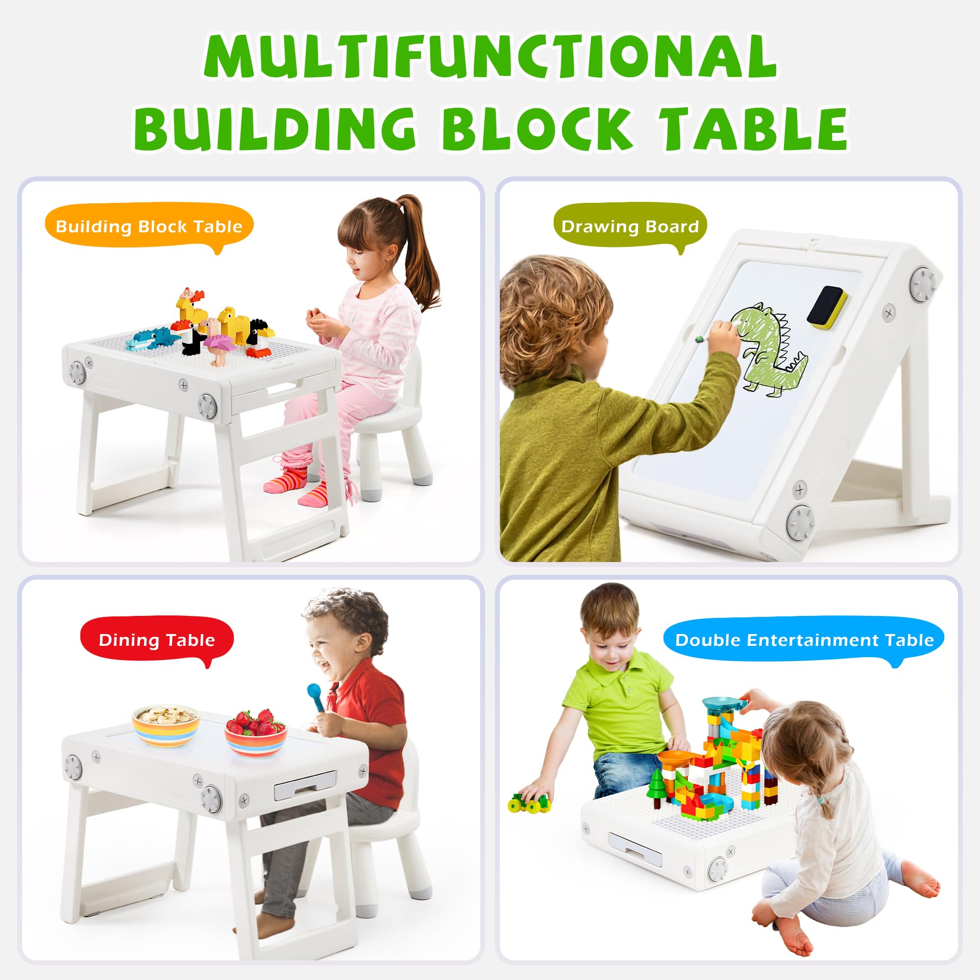 Foldable Kids Activity Table and Chair Set