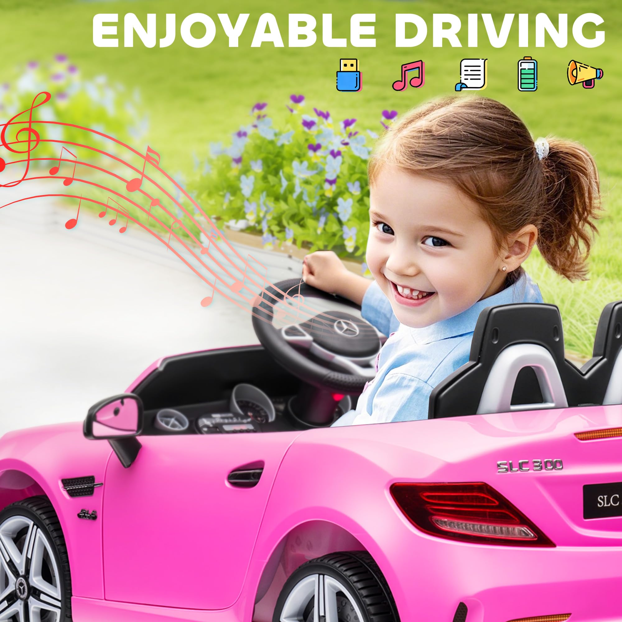 Mercedes SLC 300 Kids Electric Car with Remote Control